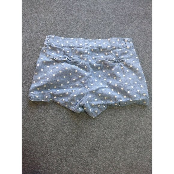 Old Navy Shorts Womens Sz 2 Blue Linen Shorties Polka Dot Everyday Short Shortys - Picture 11 of 12